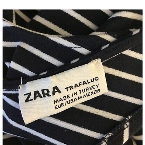 Zara Asymmetric Striped Dress - Picture 7 of 8